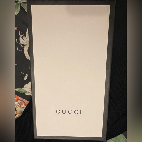 Gucci Supreme Men’s Sneaker Black GG Print with Red and Blue Stripe Sz 7 - Picture 10 of 10